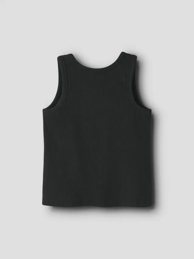 Name It Αμάνικο Τοπ κοριτσίστικο πλεκτό Μαύρο NKFHEBA SLIM TANK TOP - 13255458 2