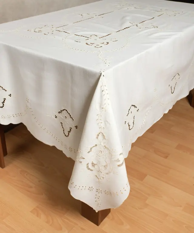 Τραπεζομάντηλο μηχανής 563 (165cm x 220cm) Μπέζ - -