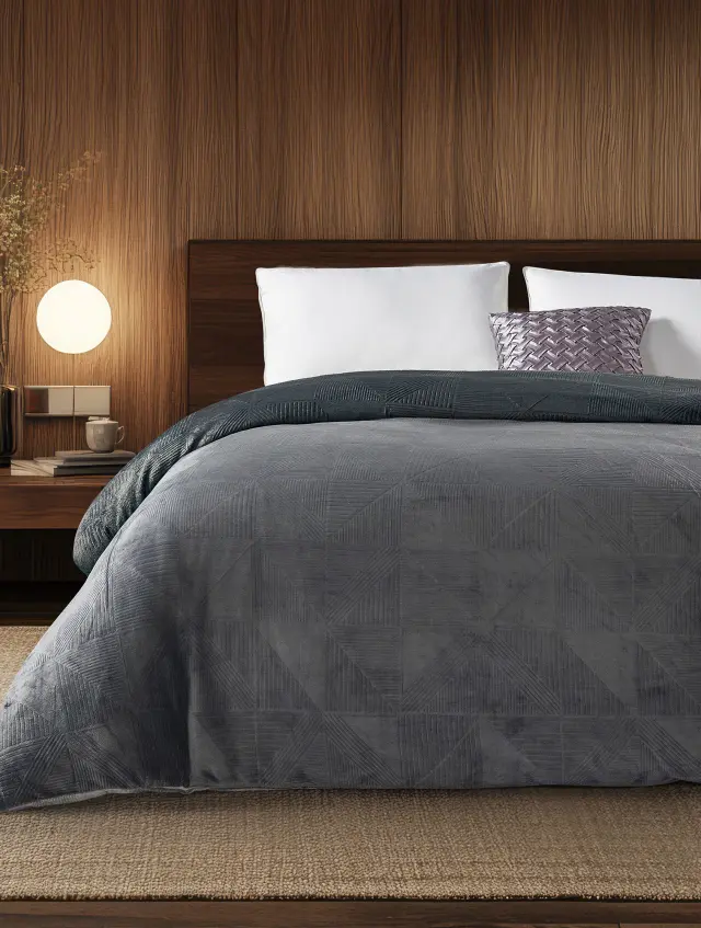 Παπλωματοθήκη EIRA ANTHRACITE MADI υπέρδιπλη: 220 x 240 εκ.