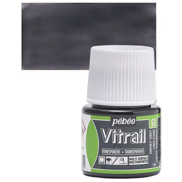Pebeo Vitrail Διάφανο Σμάλτο - 60 Smoky Grey - 45ml