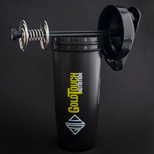 Gold Touch Premium Shaker Πρωτεΐνης - 700ml Πλαστικό Μαύρο