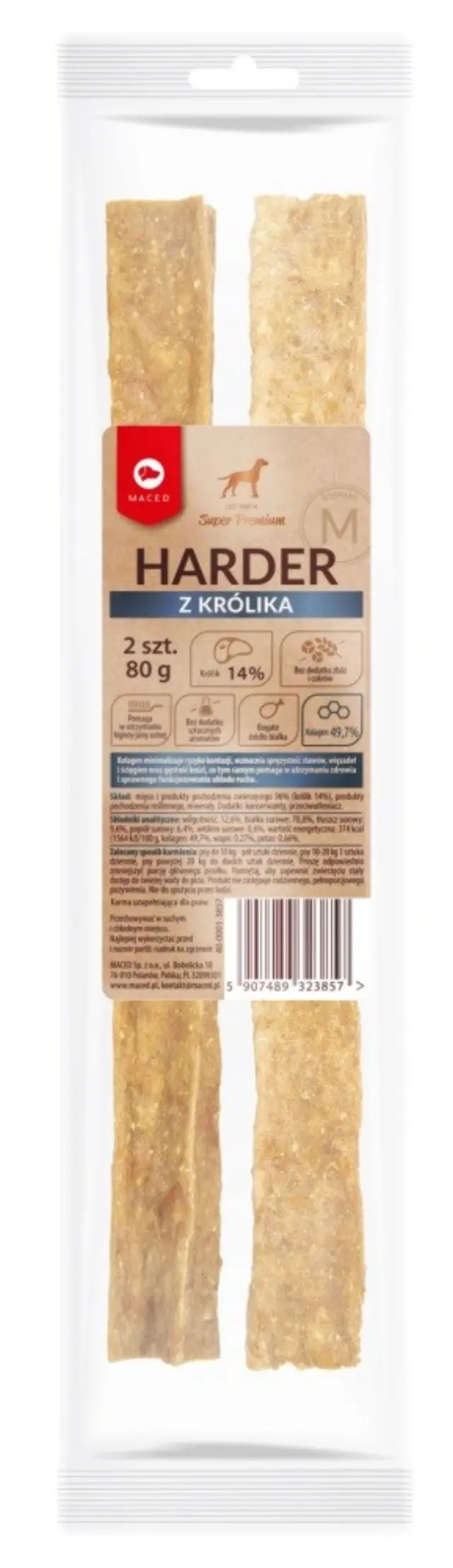 MACED Harder rich in rabbit M - dog chew - 100g