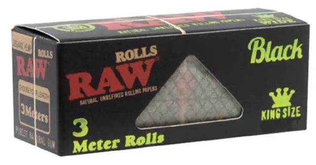 RAW Black Organic Rolls Ρολό King Size - 3 Μέτρα