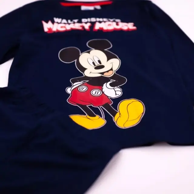 Παιδική Πιτζάμα Χειμωνιάτικη Βαμβακερή Disney Mickey Star Μπλε 2