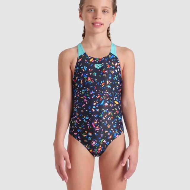 Arena Girl's Confetti Swimsuit Μαύρο 009089-550 (Arena)