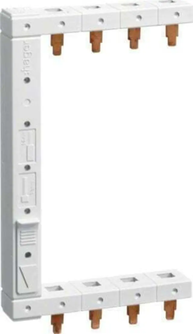 Busbar RCCB 3P+N 2R left