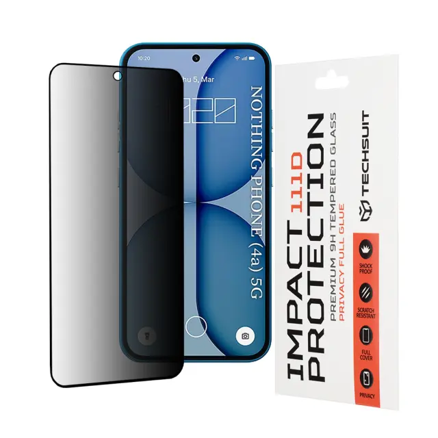Techsuit - 111D Privacy Full Glue - Nothing Phone (4a) - Black