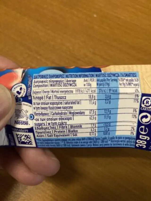 Smarties κουφετάκια σοκολατένια 38g 2
