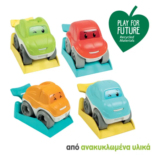 Baby Clementoni Play For Future Βρεφικό Παιχνίδι Αυτοκινητάκια Run And Roll Για 10+ Μηνών