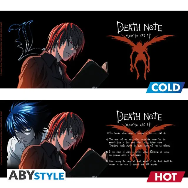 Κούπα DEATH NOTE - L + Light - Mug Heat Change 460ml 3