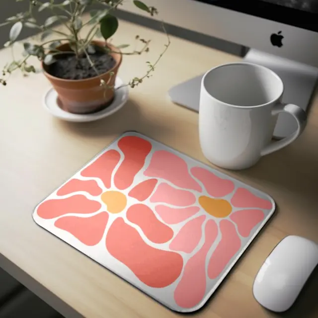 Mousepad ( flowers 70s , design-34 ) Διαστάσεις: 23cm(μήκος) x 20cm (ύψος)