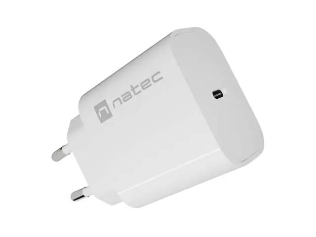 Natec Φορτιστής Ribera 20W USB-C White (NUC-2394)