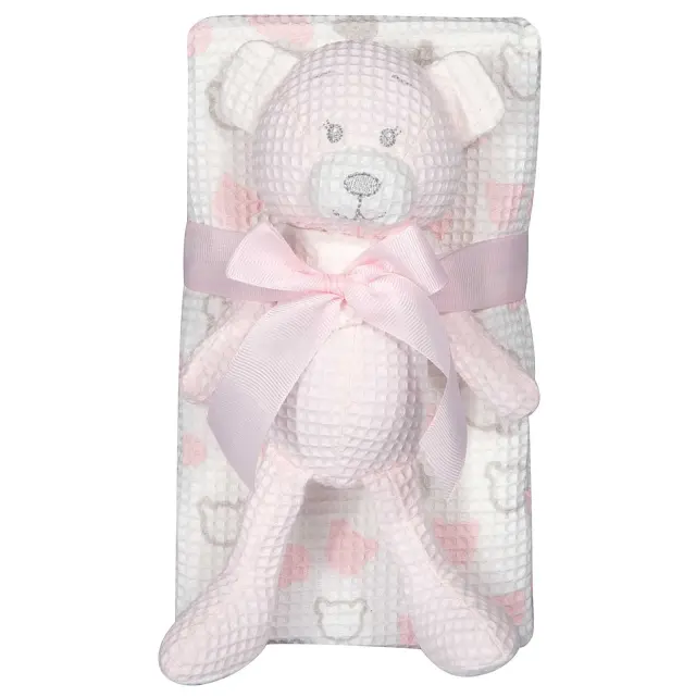 Greenwich Polo Club Κουβερτα Πικε 75X100 Βαβυ Essential 8855 Pink - White Pink - White