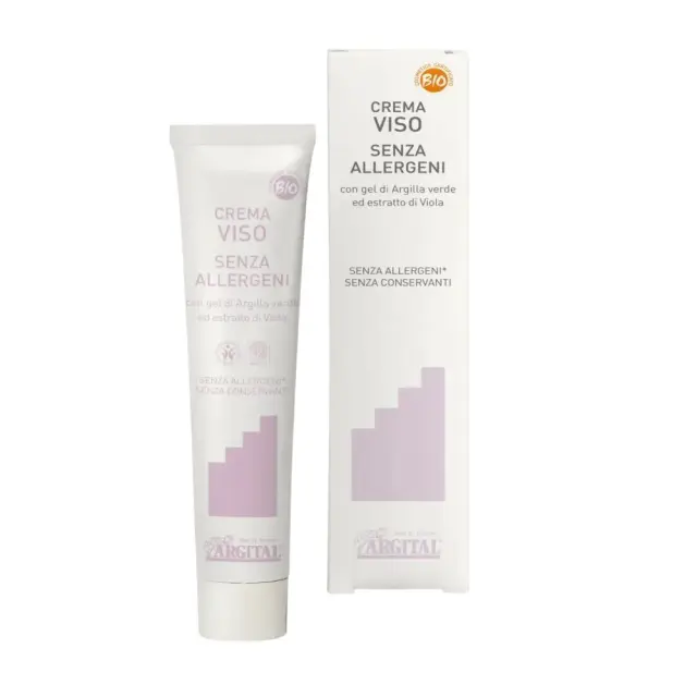 ARGITAL Allergen Free Face Cream - Φυσική Υποαλλεργική Κρέμα Προσώπου για Ευαίσθητη Επιδερμίδα, 50ml