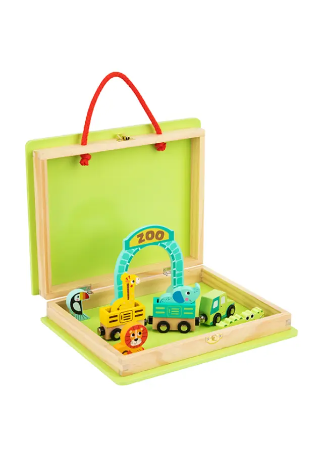 Tooky Toy :: ΞΥΛΙΝΟ ΤΡΕΝΑΚΙ ΖΩΟΛΟΓΙΚΟΣ ΚΗΠΟΣ 2