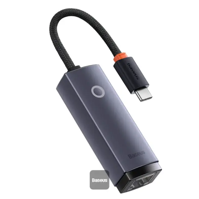 Baseus® Lite Series Αντάπτορας Δικτύου USB-C με Ενσύρματη Σύνδεση Gigabit Ethernet 2
