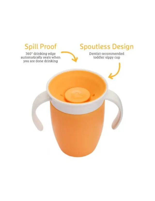 Munchkin Miracle Trainer Cup 207ml 360° Orange 90223 2