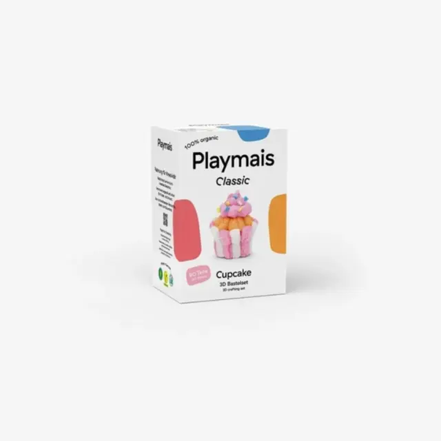 PlayMais Classic 3D Κατασκευή με Σφουγγαράκια από Καλαμπόκι 90τεμ. Cupcake (3+ ετών) 160948