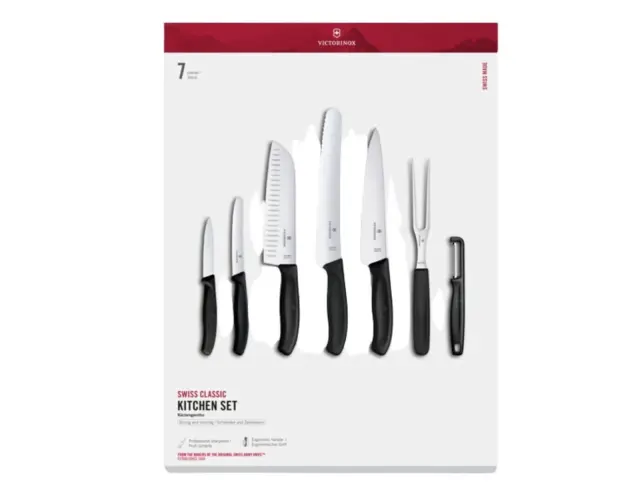 Σετ Μαχαίρια και εργαλεία κουζίνας Victorinox Swiss Classic - Black - 7 τεμάχια - Σε συσκευασία δώρου6.7133.71G 2