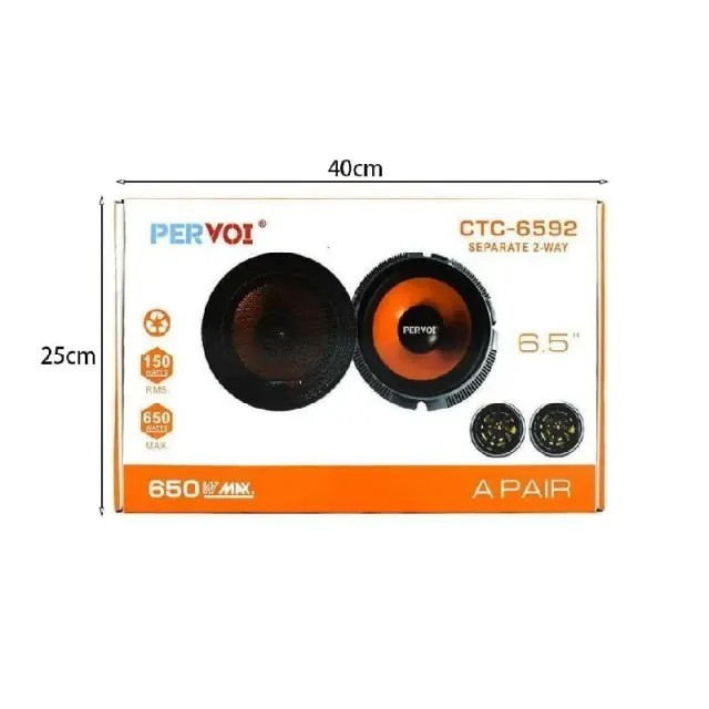 Pervoi Σετ Ηχεία Αυτοκινήτου 6.5" με 150W RMS (Midrange) CTC-6592 - Drive Midrange Car Speaker Z891007 3