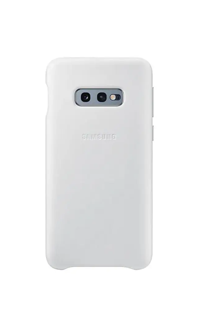 Θήκη Faceplate Samsung Leather Cover EF-VG970LWEGWW για SM-G970F Galaxy S10e Λευκή