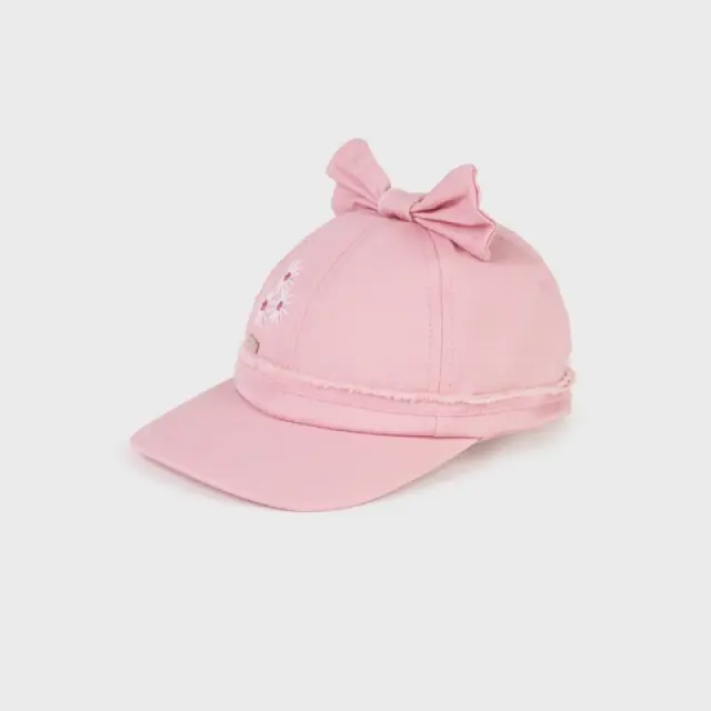 Baby 6 μηνών έως 4 ετών Καπελο φιόγκος Better Cotton ροζ - 48cm 3