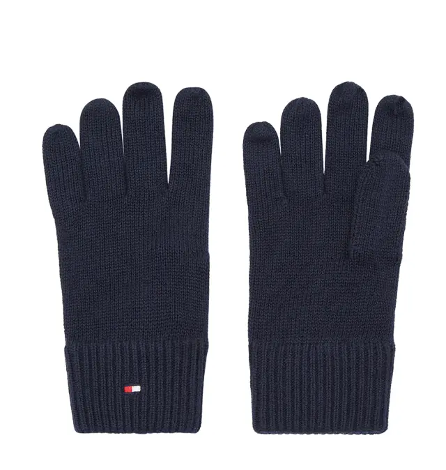 Γάντια TOMMY HILFIGER Essentials Flag Gloves 12845 Μπλε - ONE SIZE