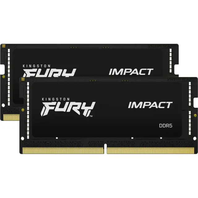 Kingston SO-DIMM 32 GB DDR5-5600 (2x 16 GB) Dual-Kit (black, KF556S40IBK2-32, Impact)