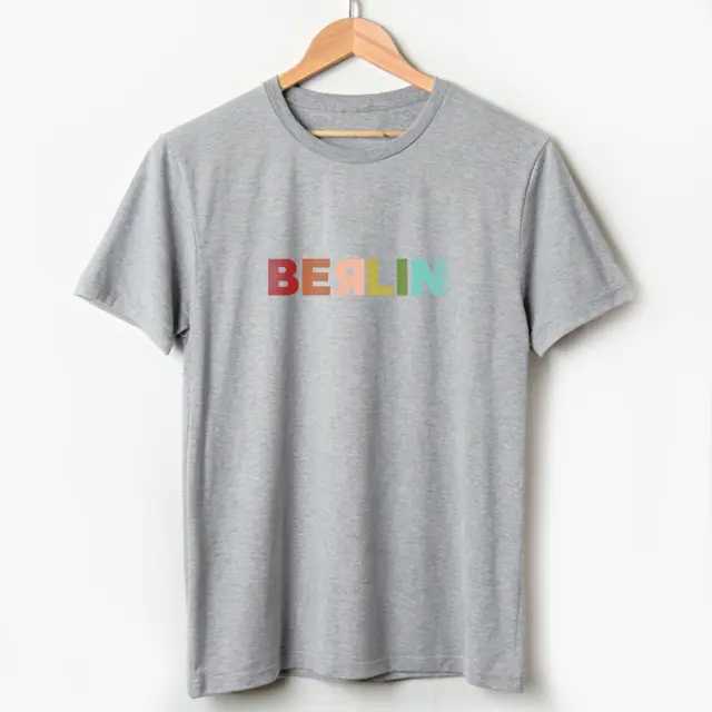T-shirt Noshame® Γκρί με τύπωμα Berlin - 122361 - XXL 2