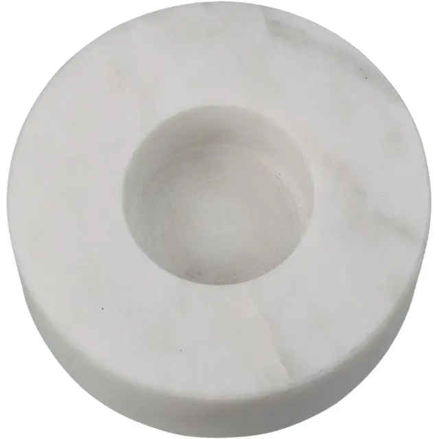 Κηροπήγιο Λευκό Μάρμαρο 9x9x3cm 3
