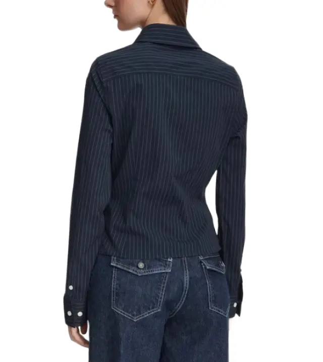 Guess γυναικείο μεσάτο ριγέ πουκάμισο W6YH11W2835-1 - L 2