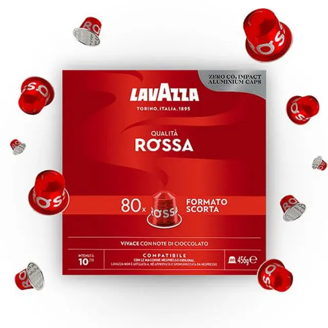 Lavazza Qualita Rossa 80 κάψουλες Nespresso αλουμινίου