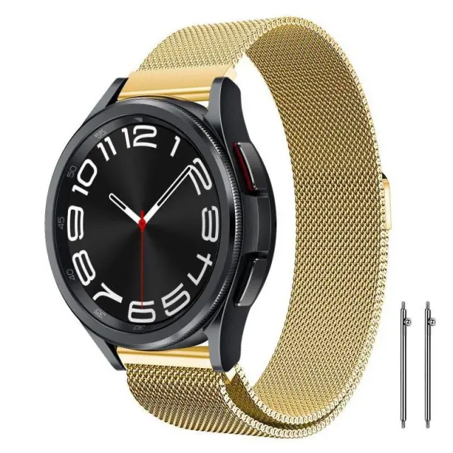 Milanese Λουράκι για Amazfit Bip/Galaxy Watch 42mm(Fits all 20mm)-Gold ΟΕΜ