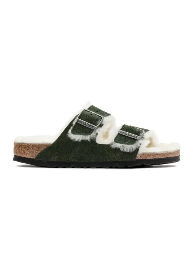 Birkenstock Πέδιλα Γυναικείο δέρμα suede Πράσινο BIR/ARIZONA SHEEP 1021585 GREEN - 37 3