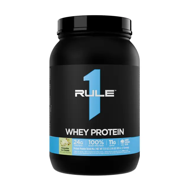 Rule1 Whey Protein Pistachio Ice Cream, 2 lbs