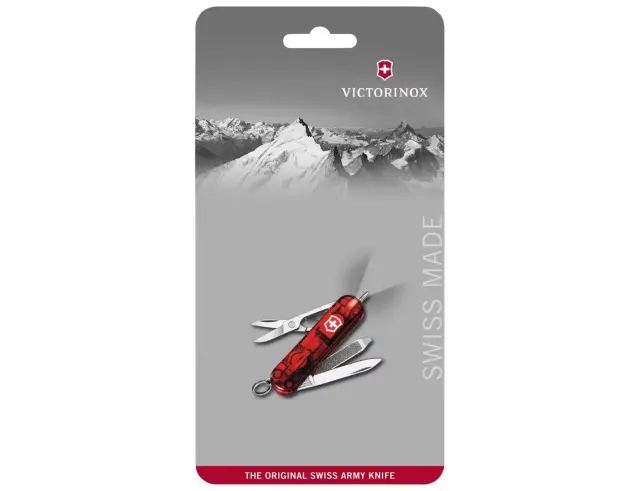 Ελβετικός Σουγιάς Victorinox Signature Lite με 7 λειτουργίες και μήκος 5.8cm - Red Transparent0.6226.T 3