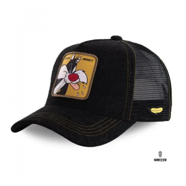 Ghetto Black Cartoon Cap Gros Minet