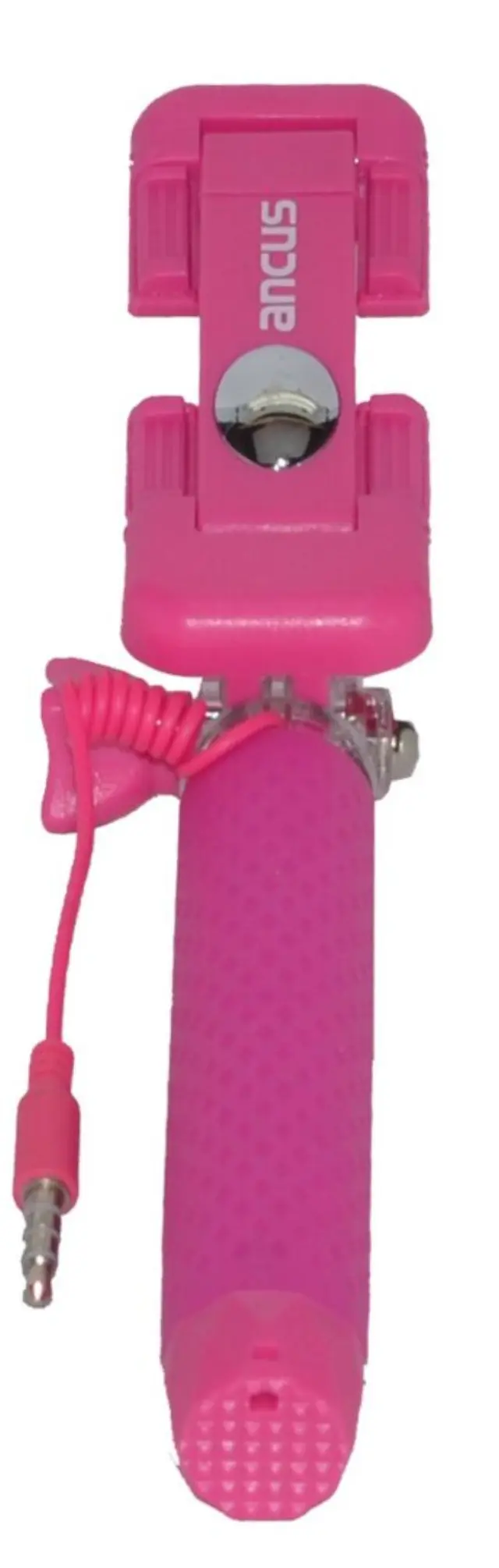 Selfie Stick Ancus Colour Μώβ με Καλώδιο Jack 3.5mm (Μήκος Κονταριού 13.5cm, Μήκος Ανοίγματος 65cm)