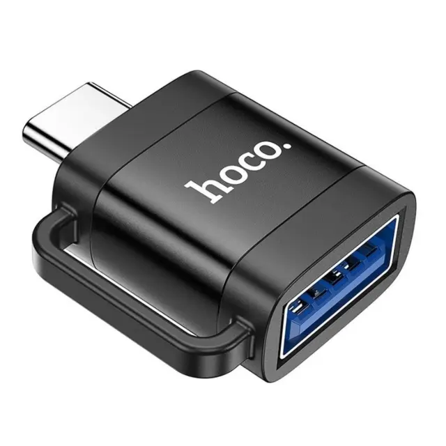 Adapter OTG USB C to USB A Hoco 3A UA31C black