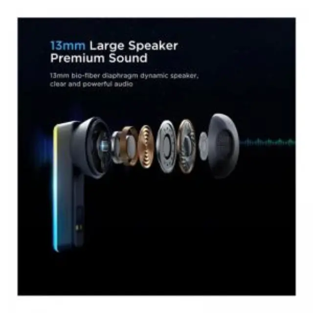 True Wireless Ακουστικά Bluetooth Joyroom JR-TC1 IceLens Series με RGB Λευκό N64921 3