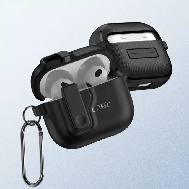 Tech-Protect® Slim Hook Θήκη για τα AirPods 4/ AirPods 5- Black 3