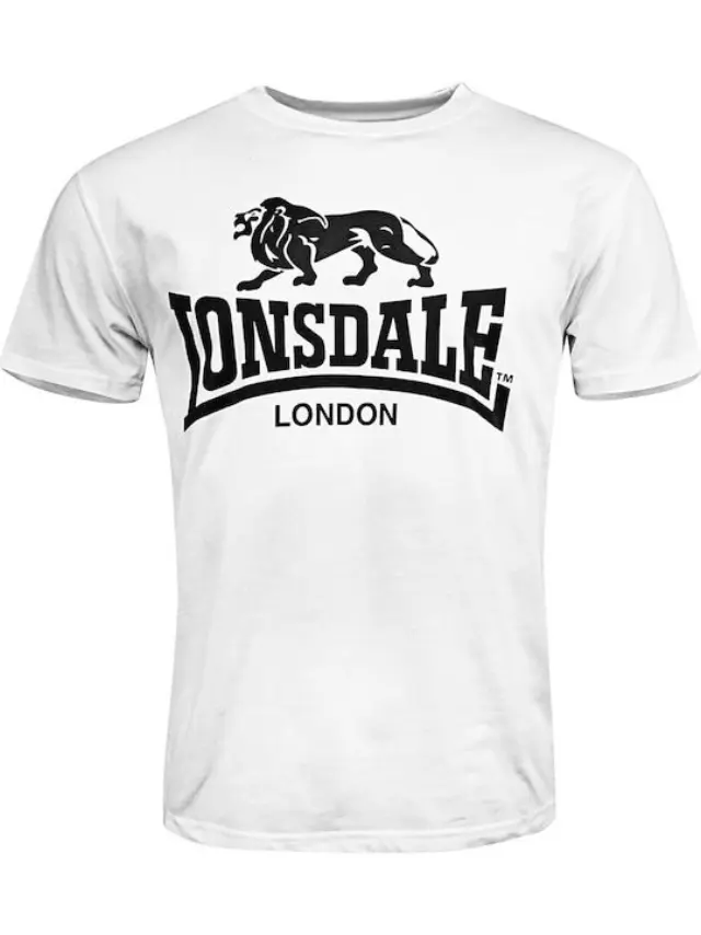 LONSDALE LOGO ΑΝΔΡΙΚΗ ΜΠΛΟΥΖΑ WHITE
