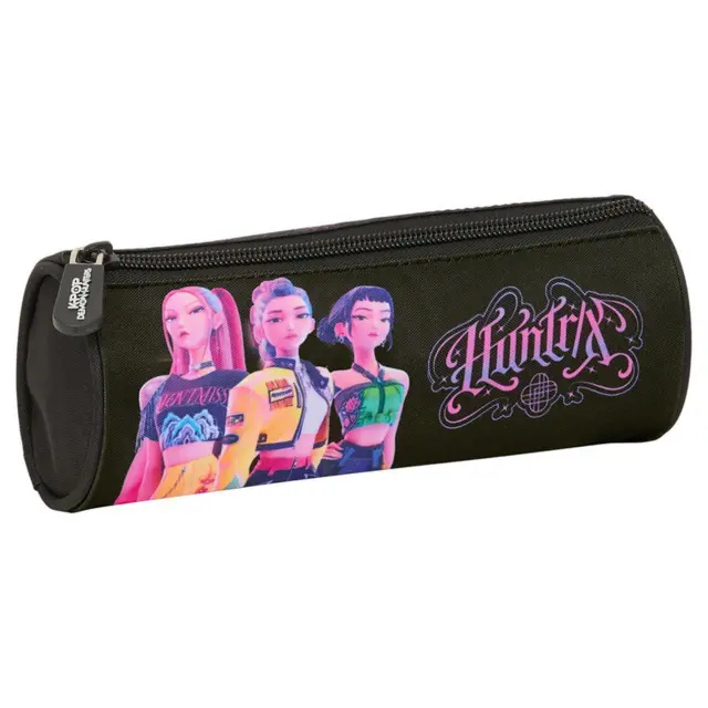 Κασετίνα βαρελάκι Kpop Demon Hunters Negra pencil case