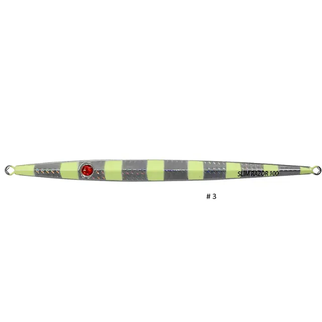 Πλάνος Pregio Slim Razor SLR 30gr – 100gr για Shore & Light Jigging στη Μεσόγειο 80gr #8 3