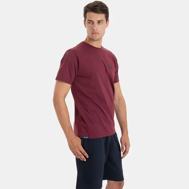 Magnetic North Basic Logo T-Shirt (22001-BORDEAUX) - Μπορντό 3