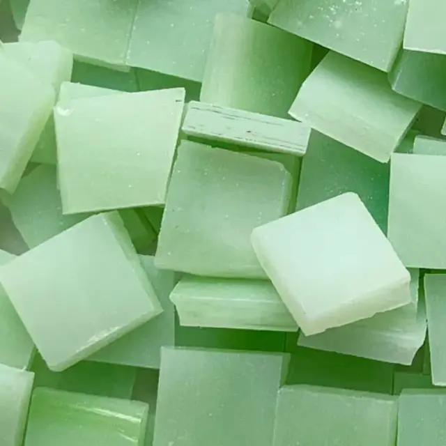 Γυάλινη Ψηφίδα Tiffany Glass 15x15mm - T091 Jade - 200gr
