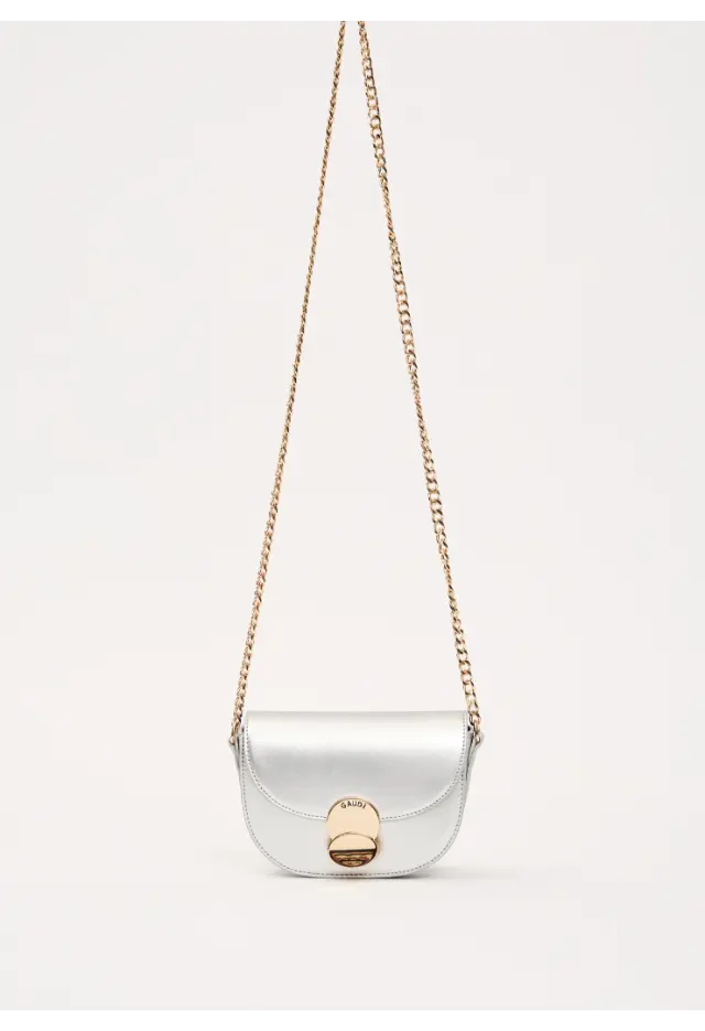 GAUDI - SMALL CROSSBODY BAG EVELYN SILVER