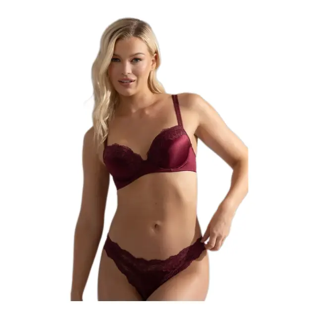 DORINA Γυναικείο Σουτιέν Push-Up Origins Shiny Microfibre Core, Χρώμα Κόκκινο 3