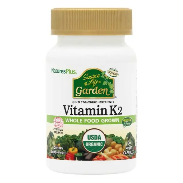 Natures Plus Source of Life Garden Vitamin K2 60 Φυτικές Κάψουλες