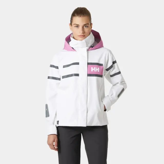 Helly Hansen Γυναικείο Μπουφάν Ιστιοπλοΐας Salt Inshore Λευκό - L 2